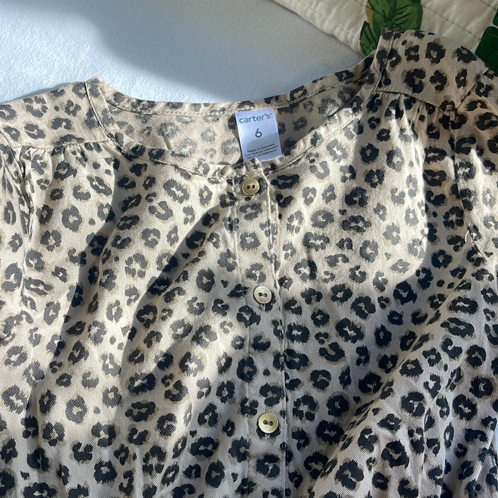 Carter’s leopard shirt